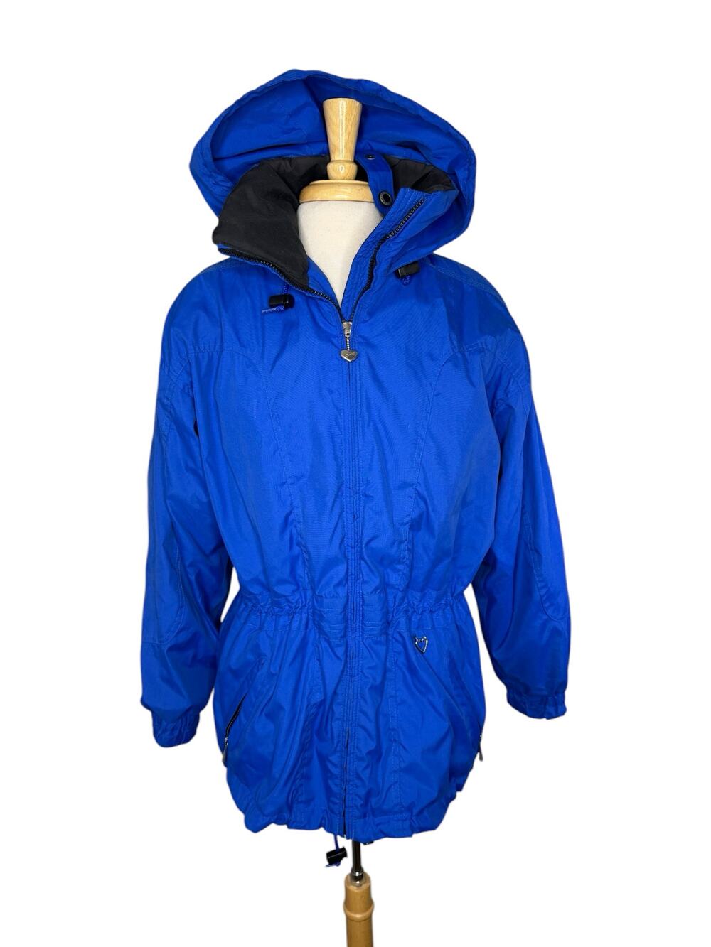 OBERMEYER Vintage Royal Blue Zinnia Ski Parka Jacket Size 10 Womens Pockets